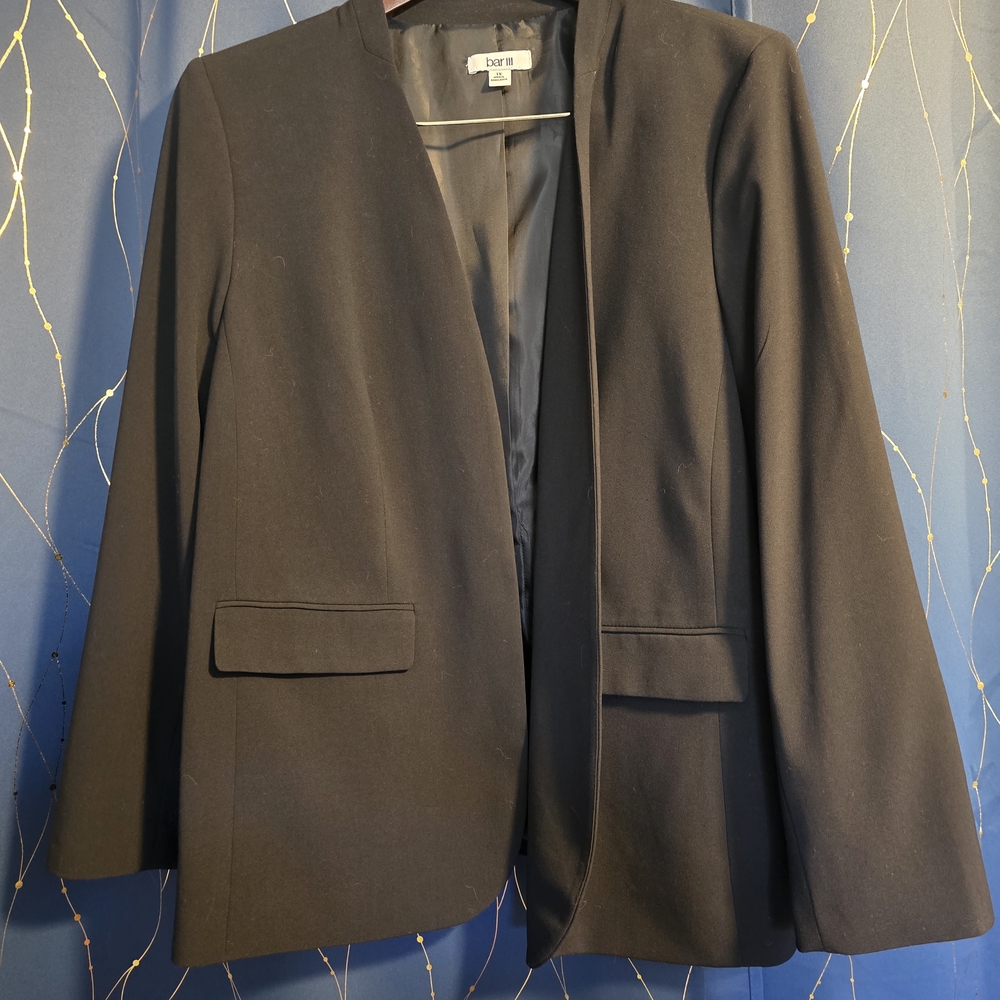 Bar III Classic Black Women's Blazer